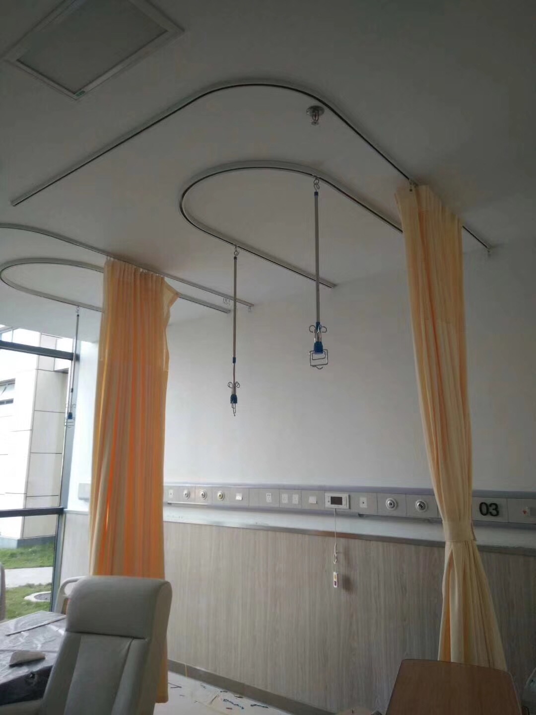 【江蘇】隔簾軌道和天軌輸液架，經久耐用，性能穩定